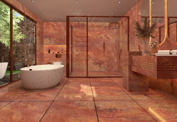 ⁦Red Travertine⁩ - الصورة ⁦3⁩
