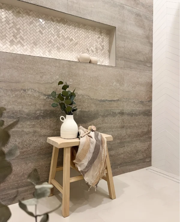 ⁦Travertine Roma Grey Filled⁩ - الصورة ⁦3⁩