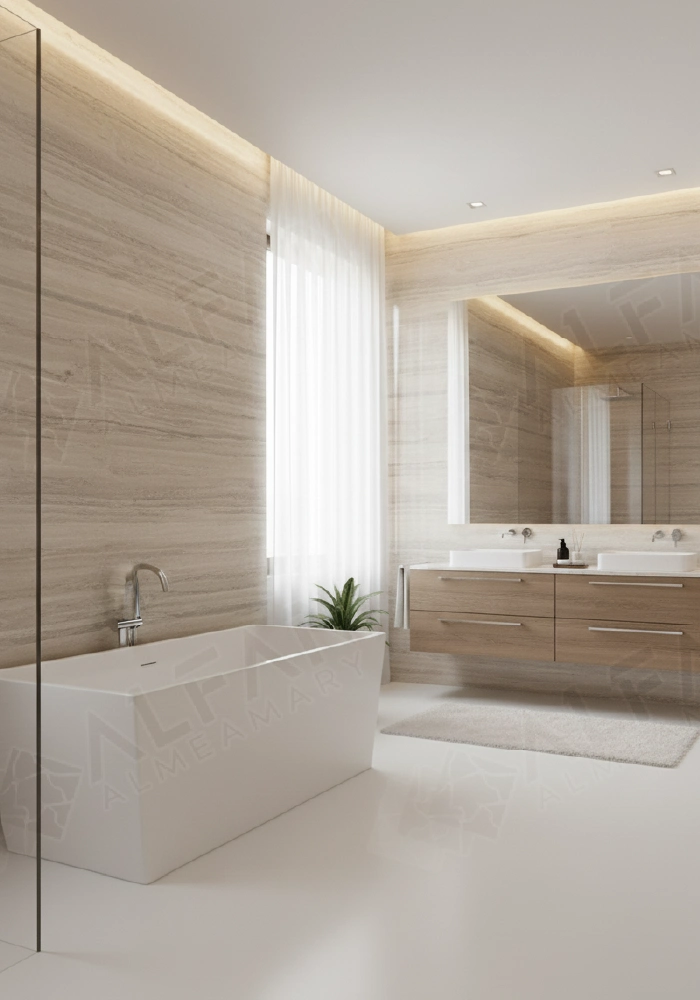 Travertine Roma Grey Filled 280 - Image 3