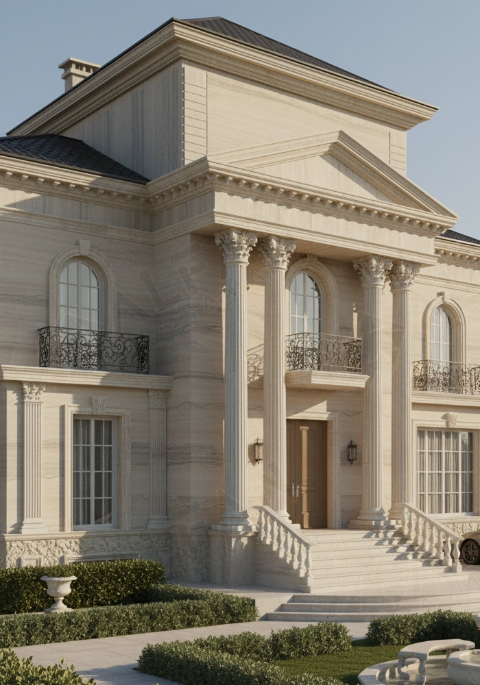 Travertine Roma Grey Filled 280 - Image 4